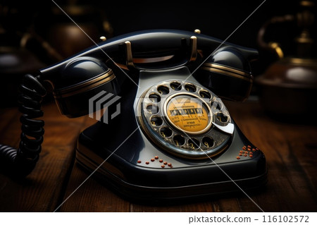Retro rotary dial telephone. 116102572