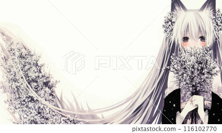 Fox wedding: This is what a fox bride looks like (decorated with silver grass, etc.) 116102770