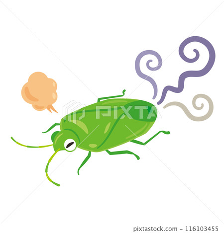 Stink bugs that emit a foul odor 116103455