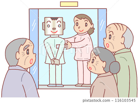 Nursing care - Introduction of AI to nursing care sites, AI utilization, robots, labor saving 116103545