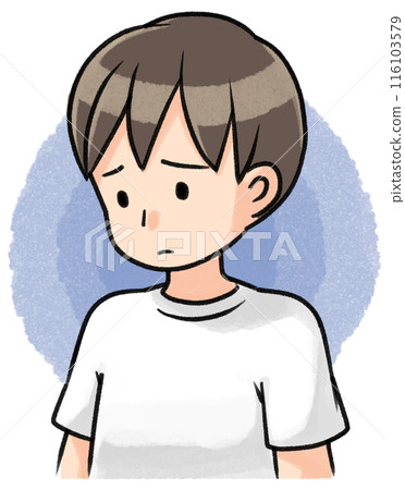 男人低頭(有背景效果) 男人低頭(有背景效果) 116103579