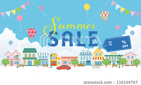 Summer sale advertising materials (full HD 16:9 size) 116104707