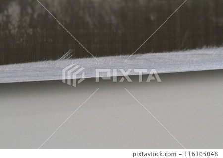 Close-up of the blade of a knife Close-up of the blade of a knife 116105048