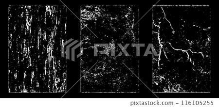 Black and white grunge. Distress overlay texture. Abstract surface dust and rough dirty wall background concept. Distress illustration simply place over object to create grunge effect. Vector EPS10. 116105255