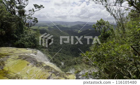 Mystical Reddish Waterfall in Slow Motion over Ibitipoca 116105480