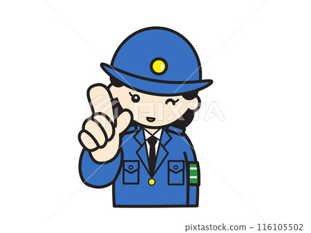 女警官指點姿勢 女警官指點姿勢 116105502