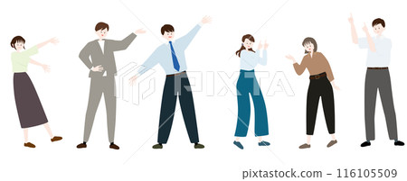 Vector illustration of a happy businessman Vector illustration of a happy businessman 116105509