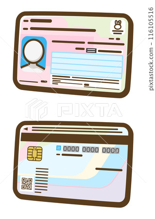 My Number Card (front and back) 116105516