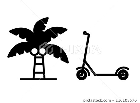 Kickboard palm tree icon Kickboard palm tree icon 116105570