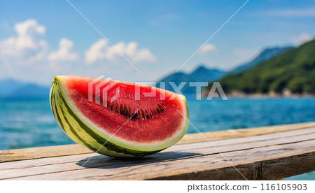 夏天意味著大海,夏天意味著西瓜! 夏天意味著大海,夏天意味著西瓜! 116105903