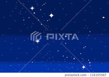 像素藝術夏日星空 像素藝術夏日星空 116105987
