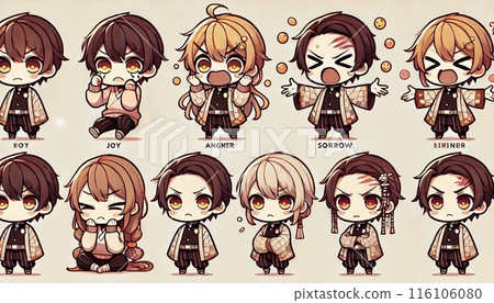 Emotional warrior character Emotional warrior character 116106080