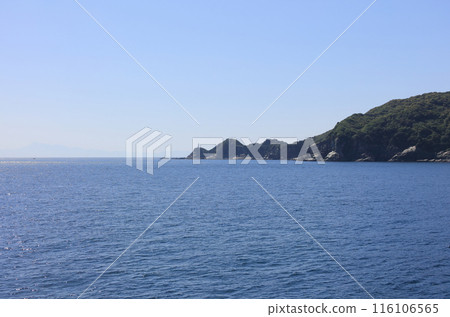 View of the Bungo Channel from Sadamisaki Lighthouse, the westernmost point of Shikoku 116106565