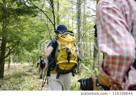 享受健行的中年男女 116106644