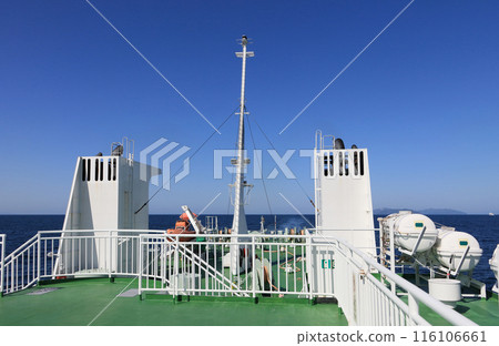 View of Shikoku and Cape Sadamisaki from the National Route 94 ferry (Iyonada side) 116106661