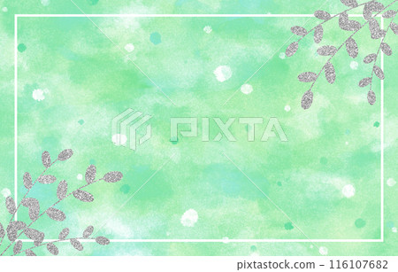背景材質水彩葉銀綠色 背景材質水彩葉銀綠色 116107682