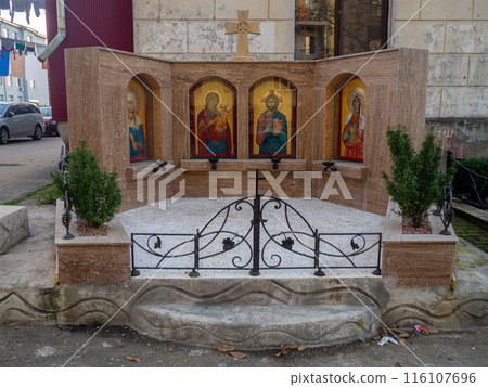 Christian shrines. Icons in the city. Orthodoxy. Christian shrines. Icons in the city. Orthodoxy. 116107696