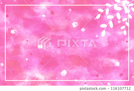 背景材質水彩葉子粉紅色 116107712