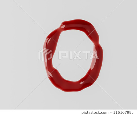Letters made of red bloody liquid Letters made of red bloody liquid 116107993
