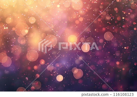 Magical Bokeh Lights on Festive Gradient Background Magical Bokeh Lights on Festive Gradient Background 116108123