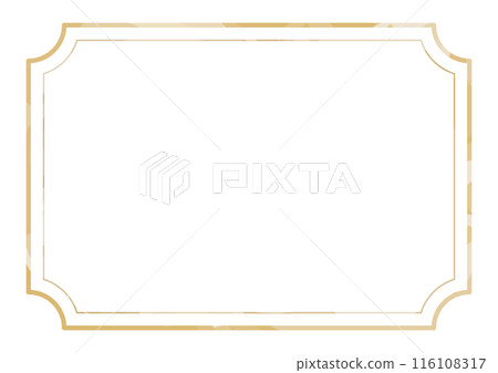Simple gold-painted double line frame Simple gold-painted double line frame 116108317