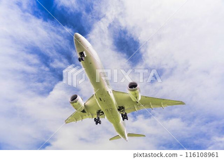 夏季 大阪機場(伊丹機場) 飛機降落大阪府豐中市 夏季 大阪機場(伊丹機場) 飛機降落大阪府豐中市 116108961