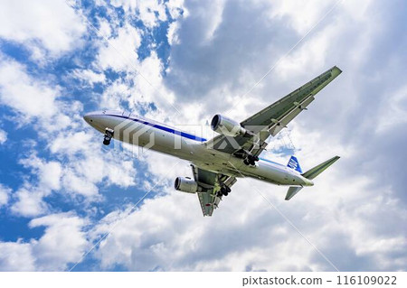 Osaka Airport (Itami Airport) in summer, landing plane, Toyonaka City, Osaka Prefecture Osaka Airport (Itami Airport) in summer, landing plane, Toyonaka City, Osaka Prefecture 116109022