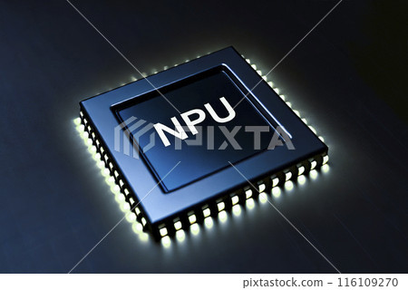 AI-generated images: NPU (Neural Processing unit) - Stock Illustration ...