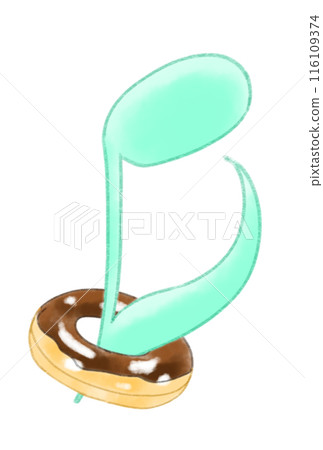 Musical notes in a donut-patterned floating ring Musical notes in a donut-patterned floating ring 116109374