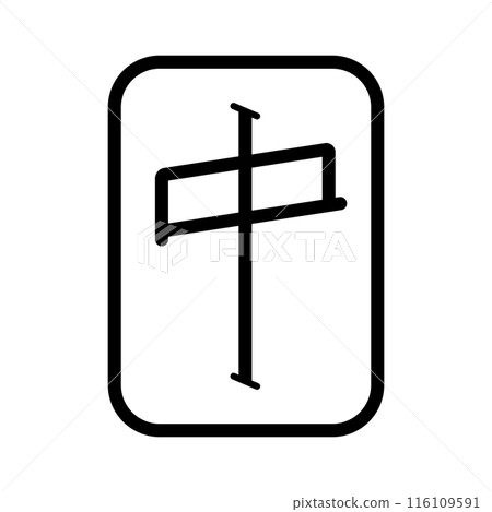Mahjong icon symbol 116109591
