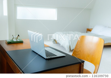 Laptop on table Laptop on table 116109730