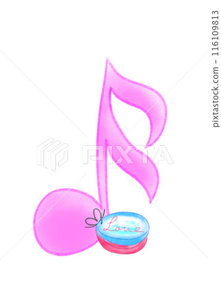 Musical notes with castanets Musical notes with castanets 116109813