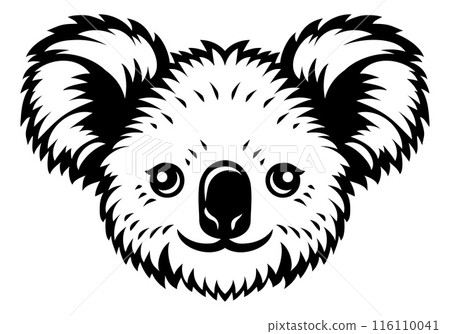 Koala Bear Animal Woodcut Vintage Icon Mascot 116110041
