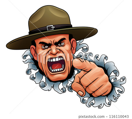 Drill Instructor Sergeant Bootcamp Army Soldier Drill Instructor Sergeant Bootcamp Army Soldier 116110043