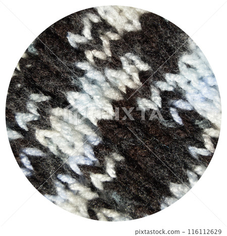 Handmade knitted fabric white and black wool background texture Handmade knitted fabric white and black wool background texture 116112629