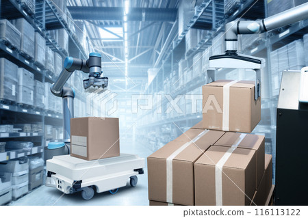Concept of unmanned automated warehouse Concept of unmanned automated warehouse 116113122