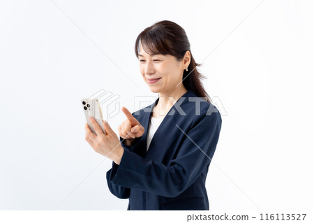 Business, Middle-aged, Smartphone 116113527