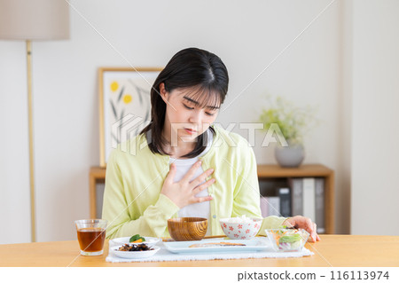 young woman with anorexia young woman with anorexia 116113974