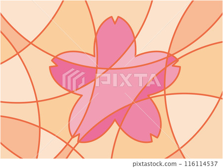 背景圖像靈感來自春天，帶有馬賽克圖案 116114537