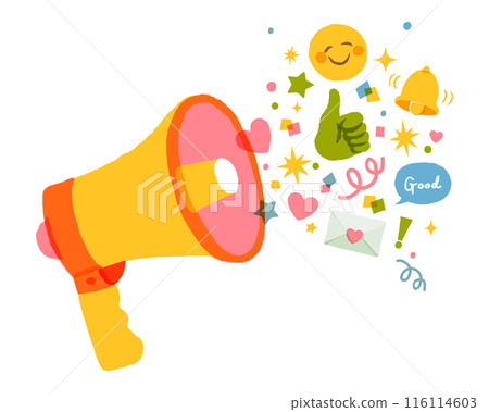 公告擴音器插圖GOODNEWS公告 116114603
