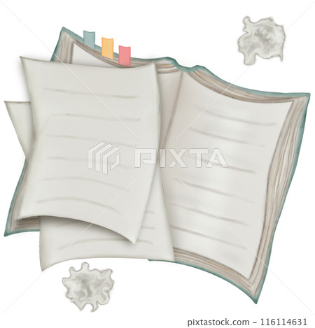 Beautiful book open book design.Watercolor hand painted books illustration. Book lover concept.Student themed design. Beautiful book open book design.Watercolor hand painted books illustration. Book lover concept.Student themed design. 116114631