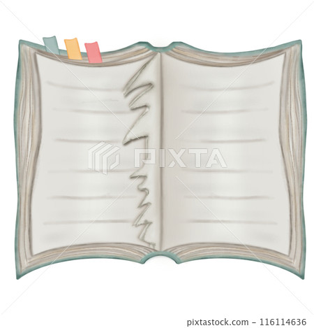 Beautiful book open book design.Watercolor hand painted books illustration. Book lover concept.Student themed design. Beautiful book open book design.Watercolor hand painted books illustration. Book lover concept.Student themed design. 116114636