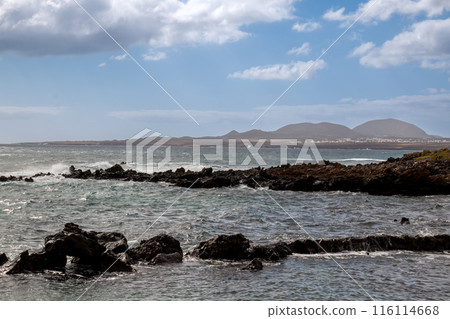 Atlantic ocean in the winter, Arrieta, Lanzarote Atlantic ocean in the winter, Arrieta, Lanzarote 116114668