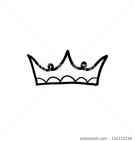 Sketch crown. Simple graffiti crowning, elegant queen or king crowns hand drawn. Royal imperial coronation symbol, monarch majestic jewel tiara isolated icon vector illustration Sketch crown. Simple graffiti crowning, elegant queen or king crowns hand drawn. Royal imperial coronation symbol, monarch majestic jewel tiara isolated icon vector illustration 116115254