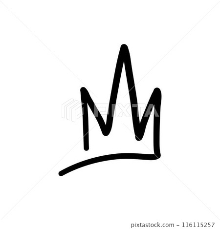 Sketch crown. Simple graffiti crowning, elegant queen or king crowns hand drawn. Royal imperial coronation symbol, monarch majestic jewel tiara isolated icon vector illustration Sketch crown. Simple graffiti crowning, elegant queen or king crowns hand drawn. Royal imperial coronation symbol, monarch majestic jewel tiara isolated icon vector illustration 116115257