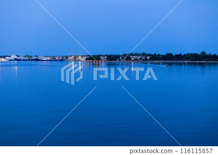 Keramoti, Greece evening view, restaurants 116115857