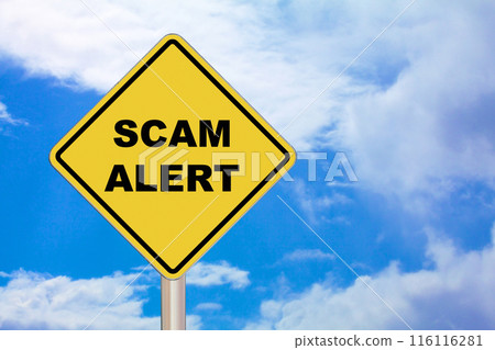 Crossing Sign - Scam Alert 116116281
