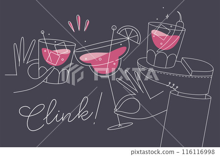 Poster with hand leg and glasses dark Poster with hand leg and glasses dark 116116998