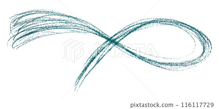 Green pencil strokes isolated on white background. 116117729