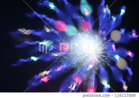 fireworks lighting up the night sky 116117800